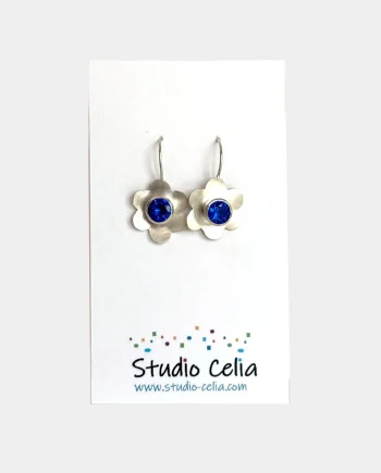 Go With Everything Argentium Silver Flower Earrings