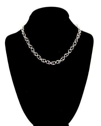 Handmade Artisan Argentium Silver Figure Eight Chain