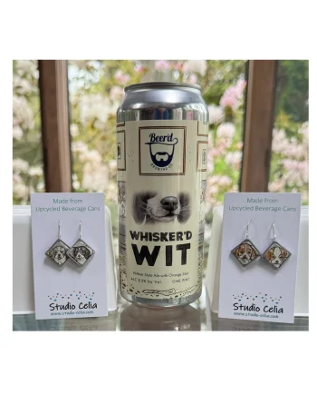 Beer'd Brewing Whisker'd Wit Naughty Puppies Earrings