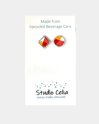 365 Grapefruit Sparkling Water Mini Earrings
