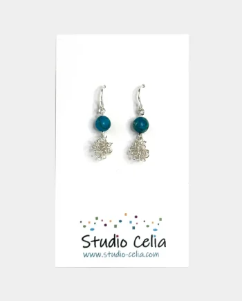 Imperial Jasper and Chaos Bead Earrings