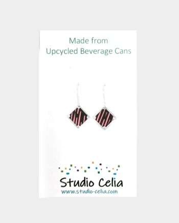 Bissell Brothers Voice of the Sea Mini Earrings in Pink and Black