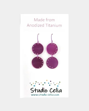 Titanium Double Circles Earrings