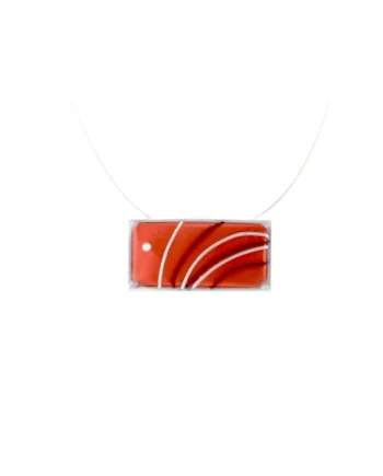 Upcycled Widowmaker Red Pendant with Swarovski Crystal